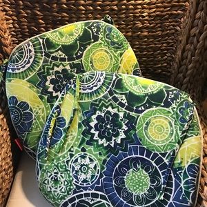 Set of indoor/outdoor seat cushions